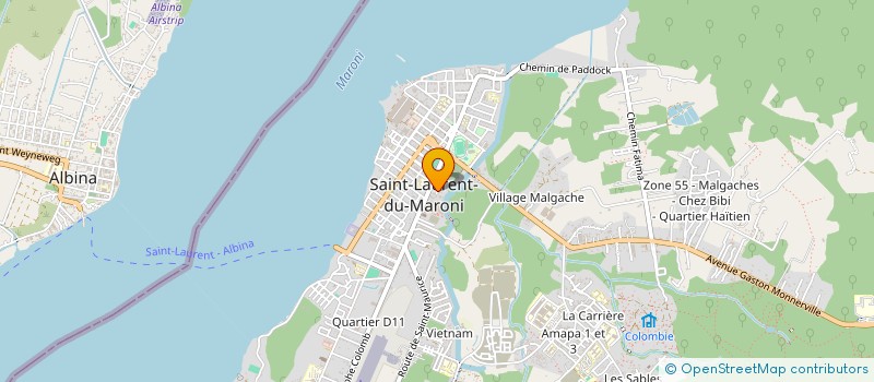 localisation de l'entreprise CONSTRUCTION MIN à SAINT-LAURENT-DU-MARONI
