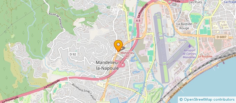 localisation de l'entreprise CONSTRUCTION MODERNE ET ARTISANALE à MANDELIEU-LA-NAPOULE