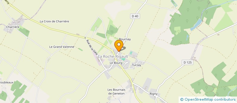 localisation de l'entreprise CONSTRUCTION MONTAGE HOUDIN  LA ROCHE-RIGAULT