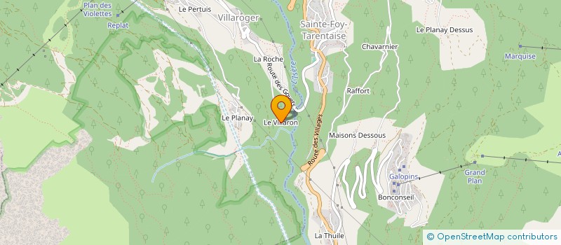 localisation de l'entreprise CONSTRUCTION MONTAGNE TRAVAUX SPECIAUX à SAINTE-FOY-TARENTAISE