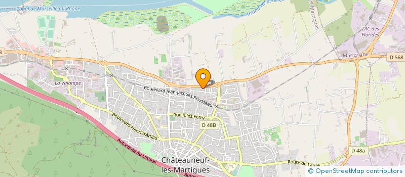 localisation de l'entreprise CONSTRUCTION NOUVELLE DU PAYS D'AIX à CHATEAUNEUF-LES-MARTIGUES