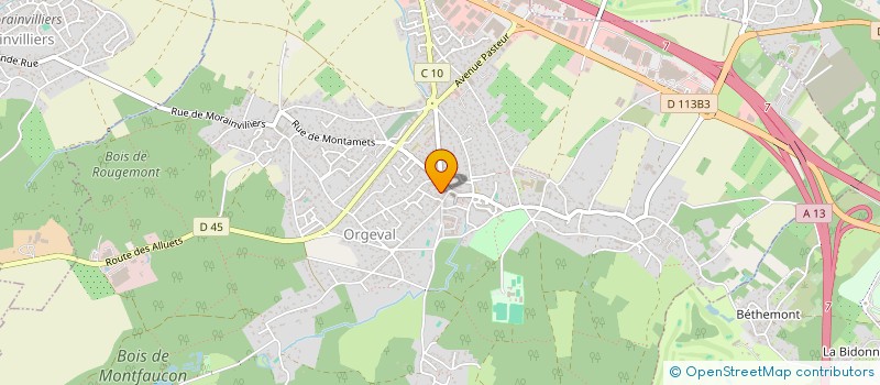localisation de l'entreprise CONSTRUCTION OUEST BATIMENT à ORGEVAL