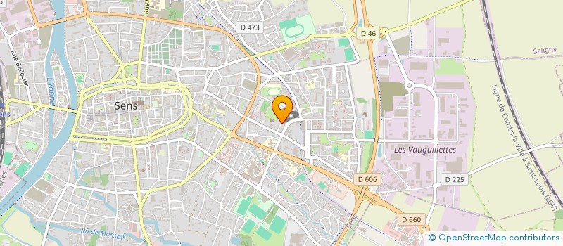 localisation de l'entreprise CONSTRUCTION OUVRAGE ET BATIMENT  SENS