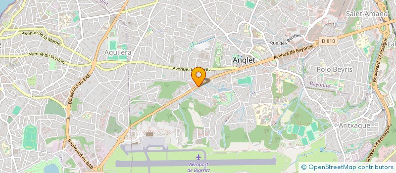 localisation de l'entreprise CONSTRUCTION PAVILLONNEURS DE L'ADOUR à ANGLET