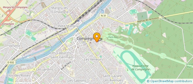 localisation de l'entreprise CONSTRUCTION PIERRES DE L OISE à COMPIEGNE