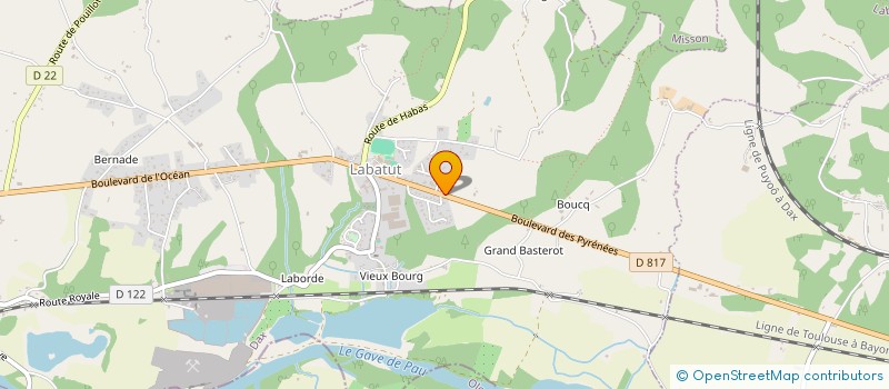 localisation de l'entreprise CONSTRUCTION PISCINE HABITAT  LABATUT
