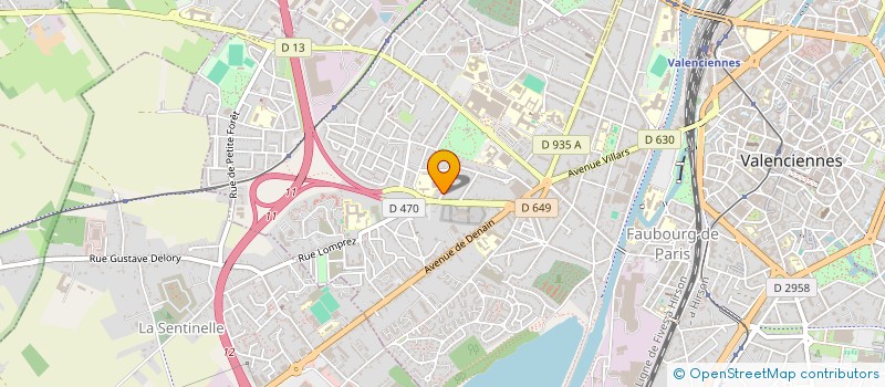 localisation de l'entreprise CONSTRUCTION PLUS à VALENCIENNES