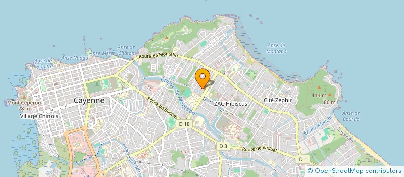 localisation de l'entreprise CONSTRUCTION PROMOTION AVENIR à CAYENNE