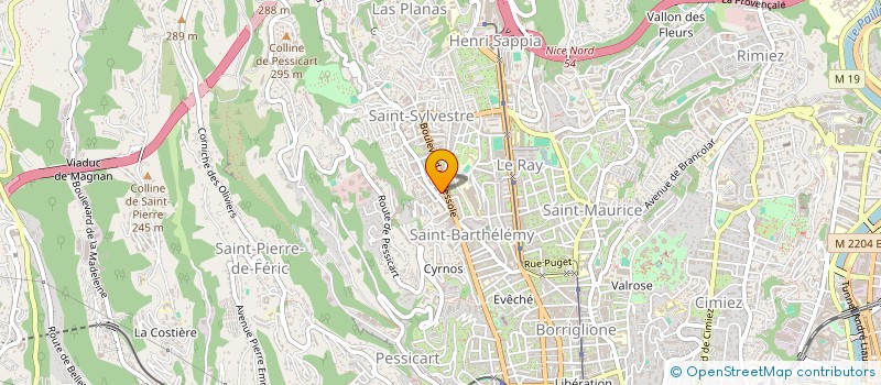 localisation de l'entreprise CONSTRUCTION PROMOTION HOTELIERE à NICE