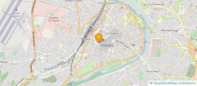 localisation de l'entreprise CONSTRUCTION PROMOTION IMMOBILIER  POITIERS