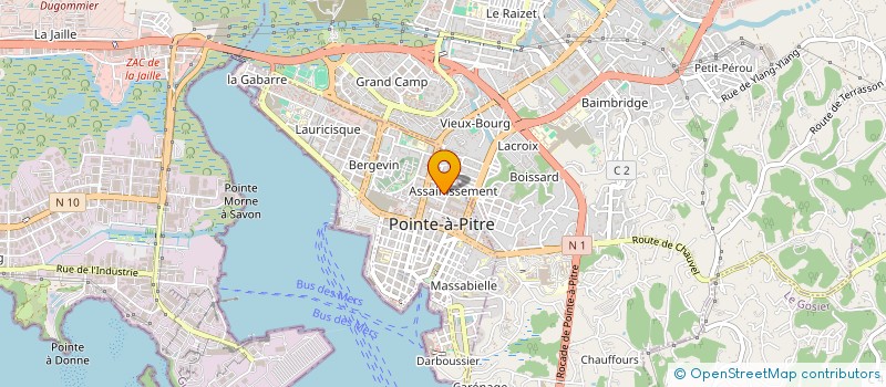 localisation de l'entreprise CONSTRUCTION PROMOTION IMMOBILIERE SOC à POINTE A PITRE