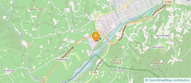 localisation de l'entreprise CONSTRUCTION PROVENCALE  NYONS