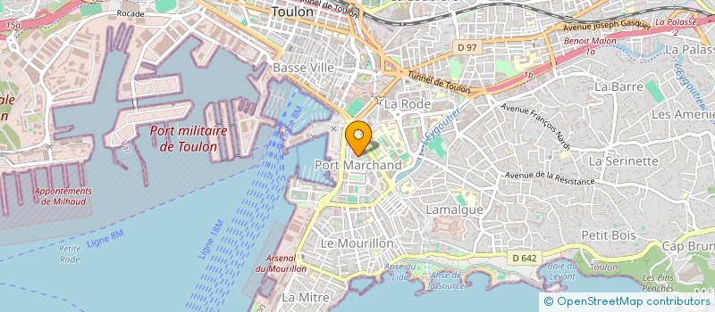 localisation de l'entreprise CONSTRUCTION PROVENCE D'AZUR  TOULON