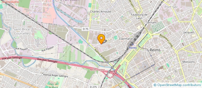 localisation de l'entreprise CONSTRUCTION REMOISE DU BATIMENT  REIMS
