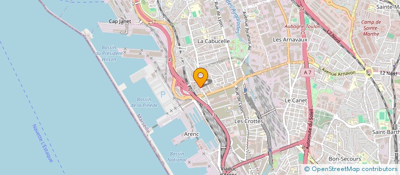 localisation de l'entreprise CONSTRUCTION RENOVATION BATIMENT 13 à MARSEILLE