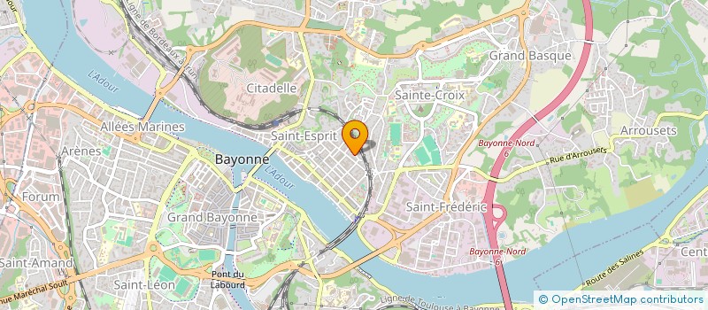 localisation de l'entreprise CONSTRUCTION RENOVATION BATIMENT à BAYONNE