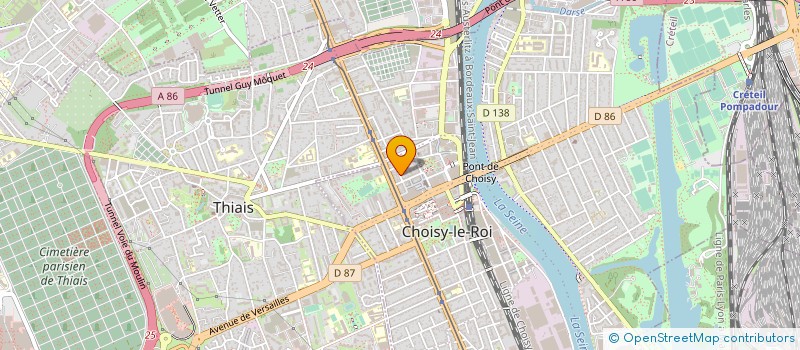 localisation de l'entreprise CONSTRUCTION RENOVATION BATIMENT (C.R.B)  CHOISY-LE-ROI