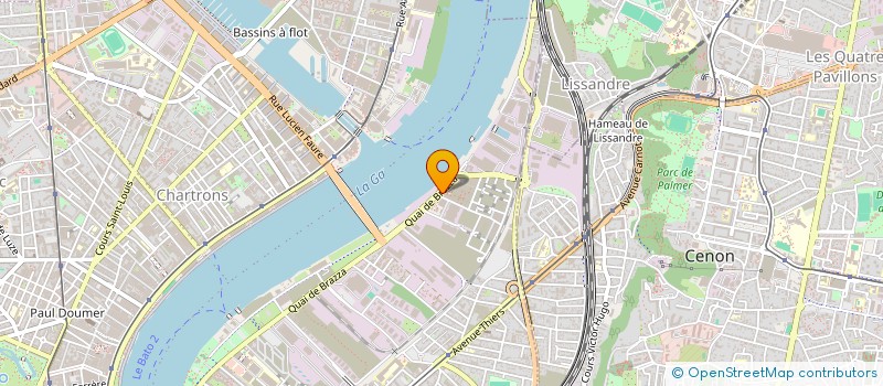 localisation de l'entreprise CONSTRUCTION RENOVATION CR 33  BORDEAUX