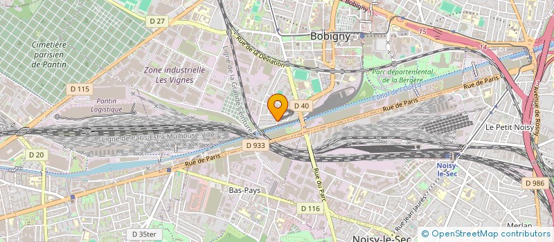 localisation de l'entreprise CONSTRUCTION RENOVATION ETUDE DU BATIMENT  BOBIGNY