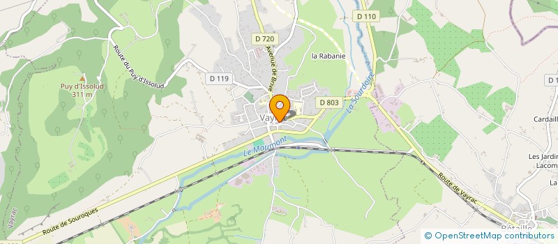 localisation de l'entreprise CONSTRUCTION RENOVATION ETUDES C R E à VAYRAC
