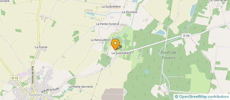 localisation de l'entreprise CONSTRUCTION RENOVATION F MARTIN  TOUVOIS