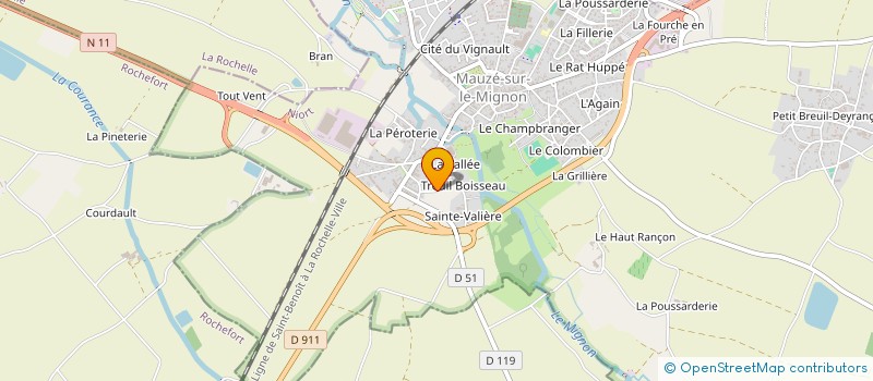 localisation de l'entreprise CONSTRUCTION RENOVATION MAUZEENNE à MAUZE-SUR-LE-MIGNON