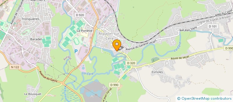 localisation de l'entreprise CONSTRUCTION RENOVATION PATRIMOINE à ARPAJON-SUR-CERE