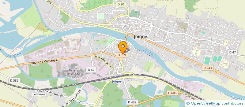 localisation de l'entreprise CONSTRUCTION REPARATION MECANIQUE JOIGNY à JOIGNY