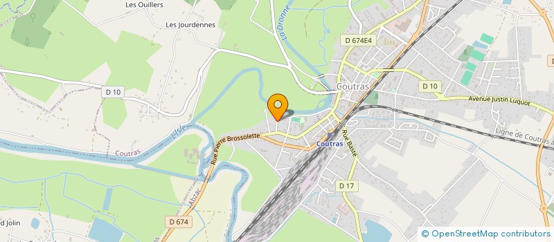 localisation de l'entreprise CONSTRUCTION RESPECTUEUSE DE L'ENVIRONNEMENT ECO à COUTRAS