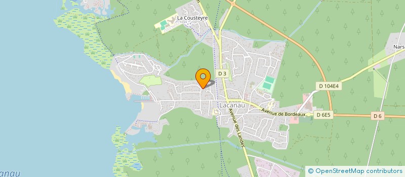 localisation de l'entreprise CONSTRUCTION ROSSIGNOL  LACANAU