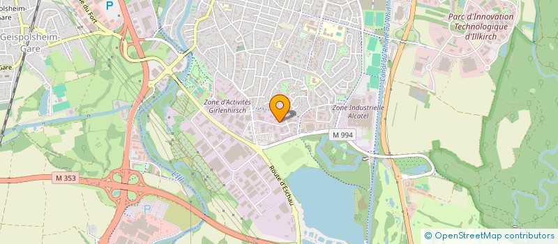 localisation de l'entreprise CONSTRUCTION SCHNEE  ILLKIRCH-GRAFFENSTADEN