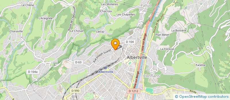 localisation de l'entreprise CONSTRUCTION SERVICES  ALBERTVILLE