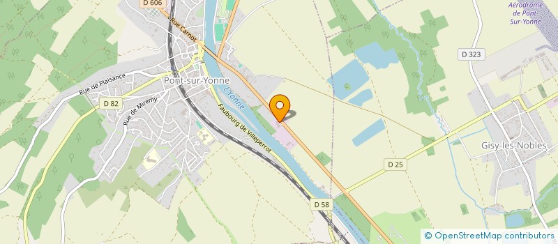 localisation de l'entreprise CONSTRUCTION SIMON AMENAGEMENT à PONT-SUR-YONNE