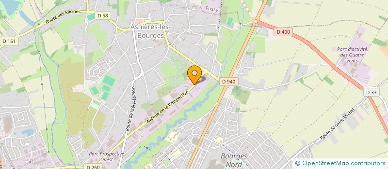 localisation de l'entreprise CONSTRUCTION SOUDEE - USINAGE  BOURGES