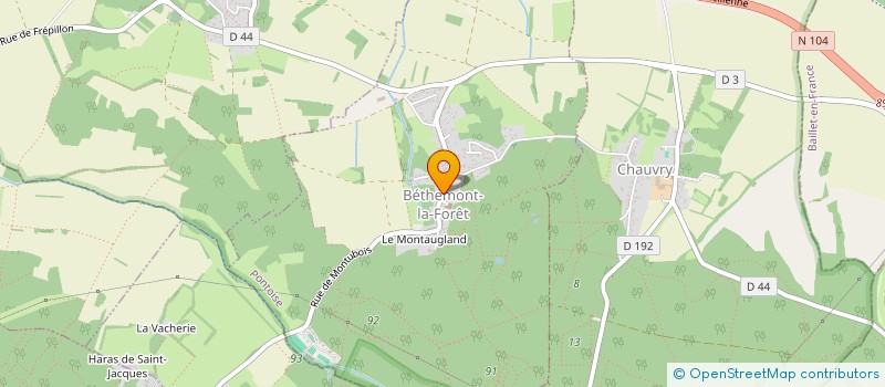 localisation de l'entreprise CONSTRUCTION STEPHANE ET STEPHANE  BETHEMONT-LA-FORET