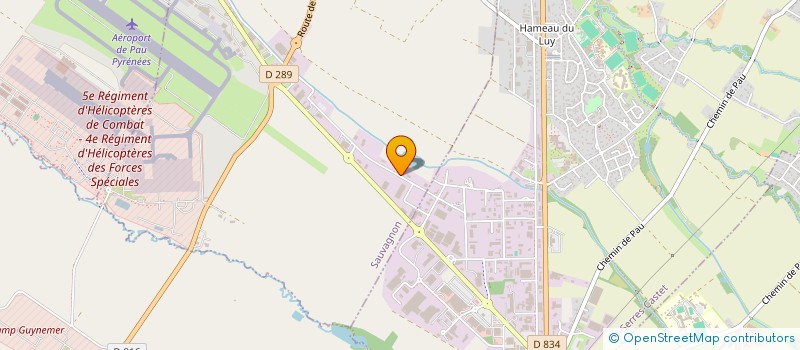 localisation de l'entreprise CONSTRUCTION SUD OUEST à SAUVAGNON