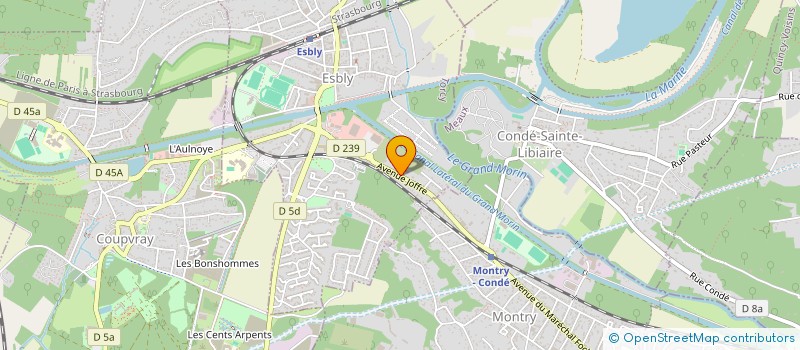 localisation de l'entreprise CONSTRUCTION SUR à ESBLY