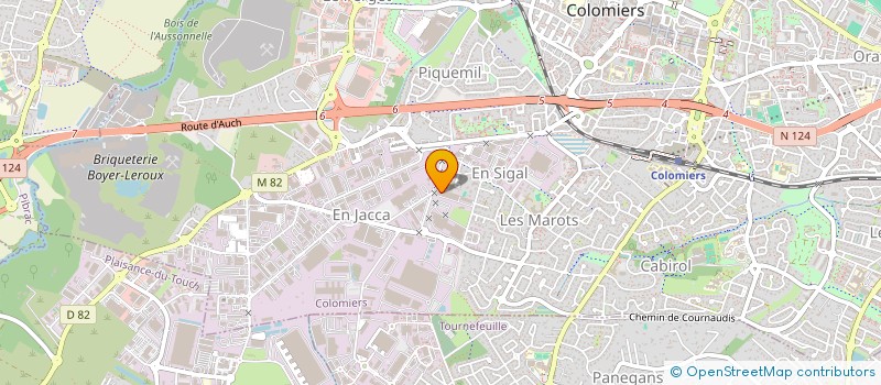 localisation de l'entreprise CONSTRUCTION TOULOUSAINE DE MACONNERIE à COLOMIERS