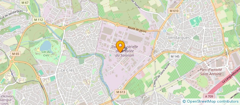 localisation de l'entreprise CONSTRUCTION TRAVAUX SPECIAUX BATIMENT à VENDARGUES