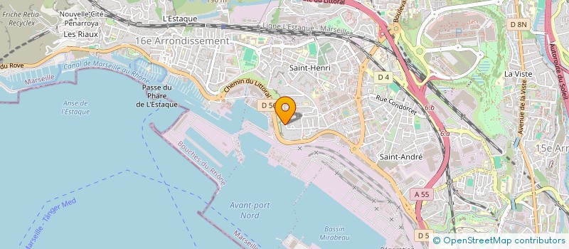 localisation de l'entreprise CONSTRUCTION TUYAUTERIE MONTAGE SOUDURE  MARSEILLE 16EME