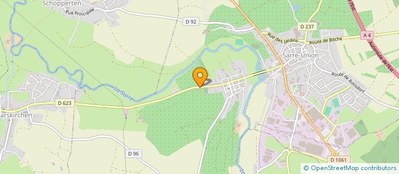 localisation de l'entreprise CONSTRUCTION WALTER  SARRE-UNION