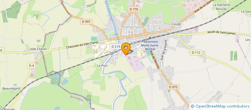 localisation de l'entreprise CONSTRUCTION YVES BOIVENT BATIMENT  PONTORSON