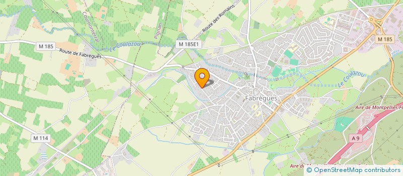 localisation de l'entreprise CONSTRUCTIONGENERALE M.B.A  FABREGUES