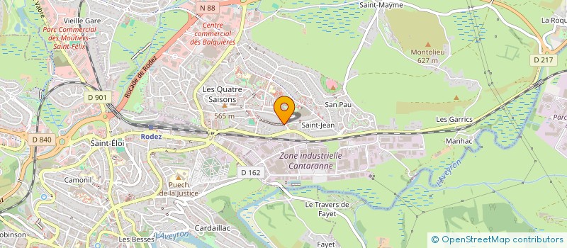 localisation de l'entreprise CONSTRUCTIONS 12 à ONET-LE-CHATEAU
