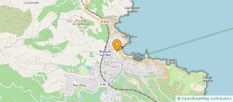 localisation de l'entreprise CONSTRUCTIONS 66  BANYULS-SUR-MER