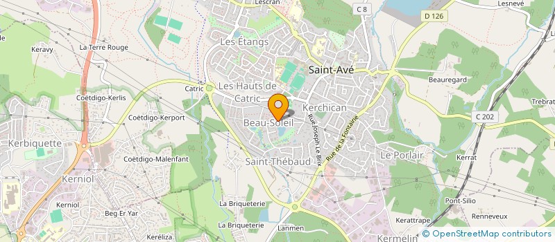 localisation de l'entreprise CONSTRUCTIONS A.F.S.  SAINT-AVE