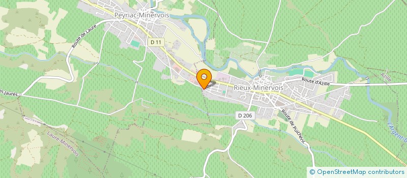 localisation de l'entreprise CONSTRUCTIONS ANGELO SANTOS ET FILS à RIEUX-MINERVOIS
