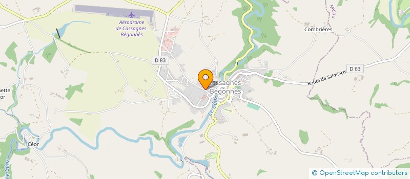 localisation de l'entreprise CONSTRUCTIONS ARTISANALES BOUSQUET-ASSIER à CASSAGNES-BEGONHES