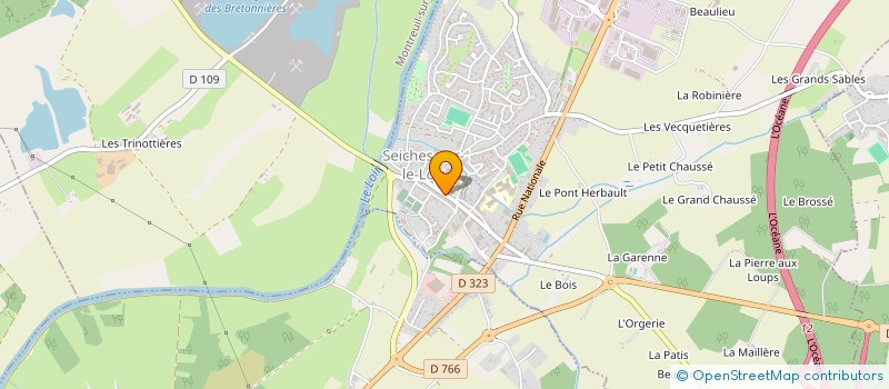 localisation de l'entreprise CONSTRUCTIONS ARTISANALES DE PAVILLONS  SEICHES-SUR-LE-LOIR