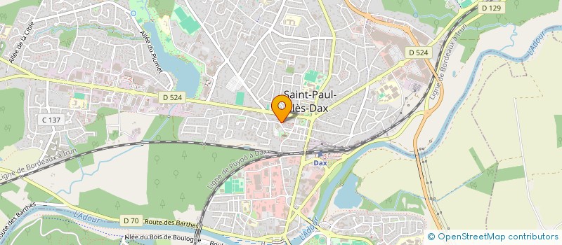localisation de l'entreprise CONSTRUCTIONS ARTISANALES SAINT PAULOISE à SAINT-PAUL-LES-DAX